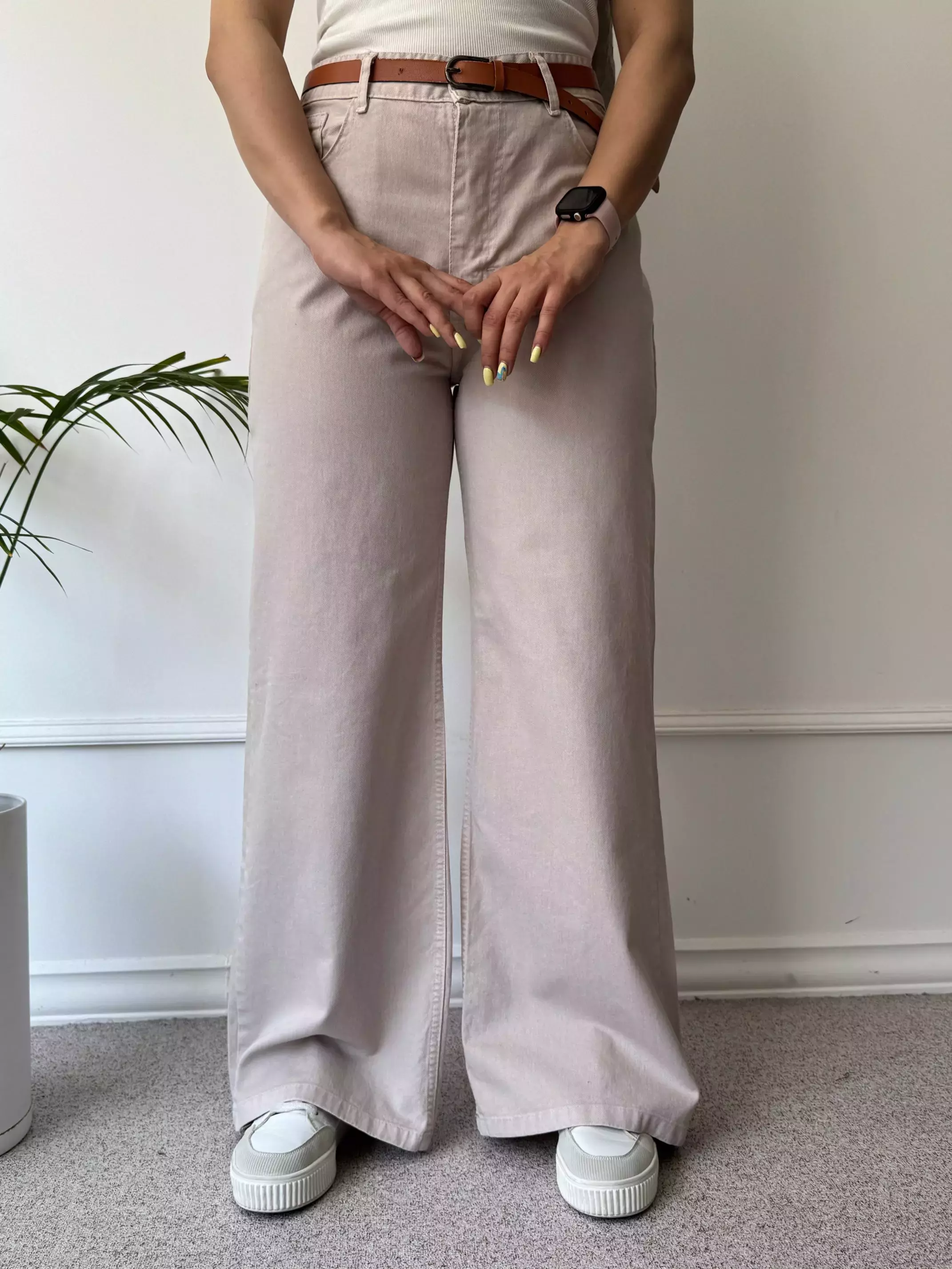 شلوار زنانه کتان نیم بگ راز - استایل تو